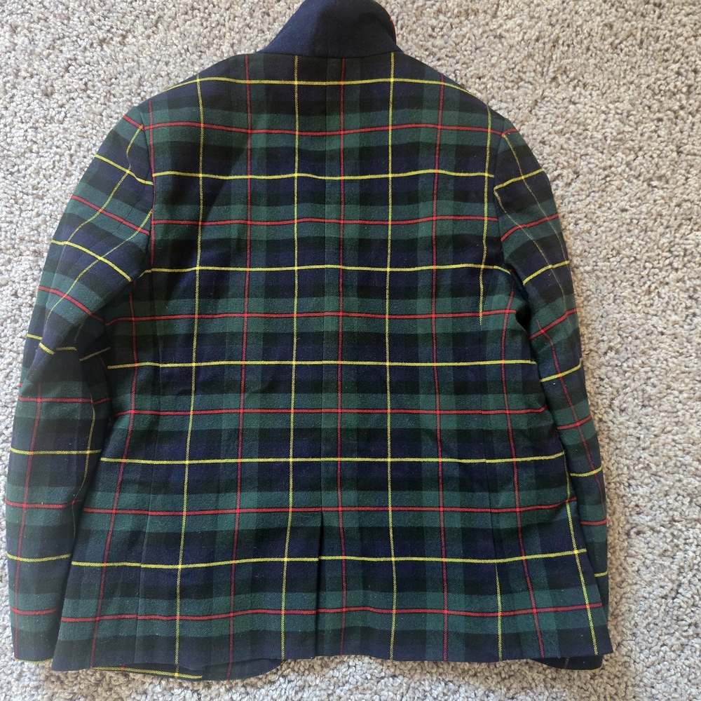 Janie and Jack Multicolor Plaid Blazer